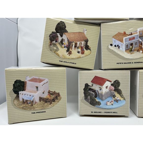 Pueblo Encantado Collection Full Set of 9 Miniature Figurines, Only Made In 1994 - Picture 4 of 16